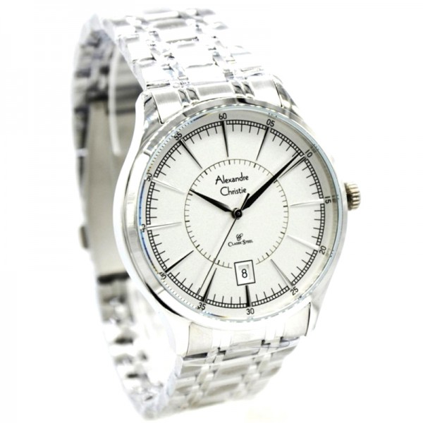 Alexandre Christie AC 8553 Silver White Man MDBSSSL